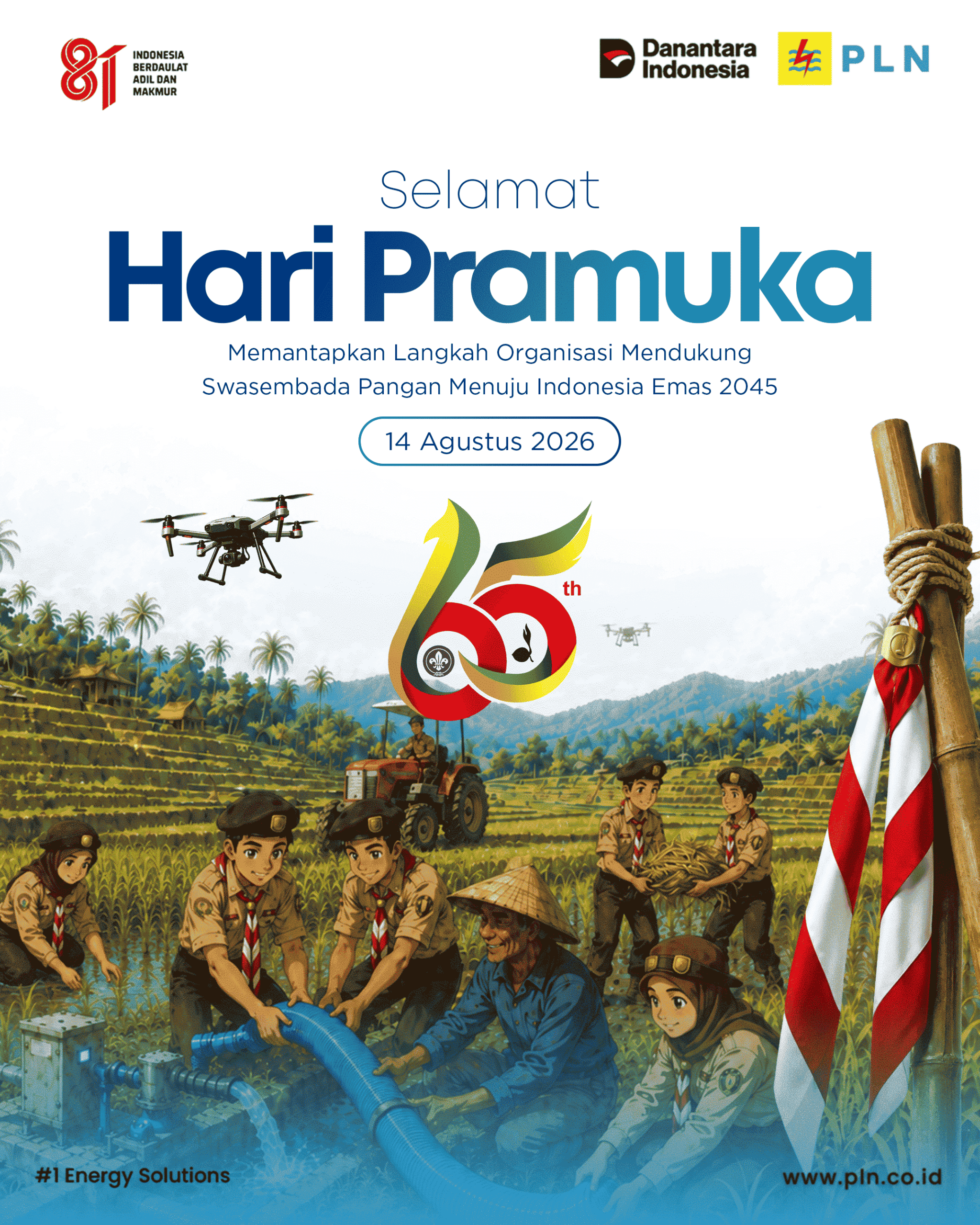 PLN Ajak Generasi Muda Kobarkan Semangat Pramuka untuk Terus Berkarya dan Mengabdi