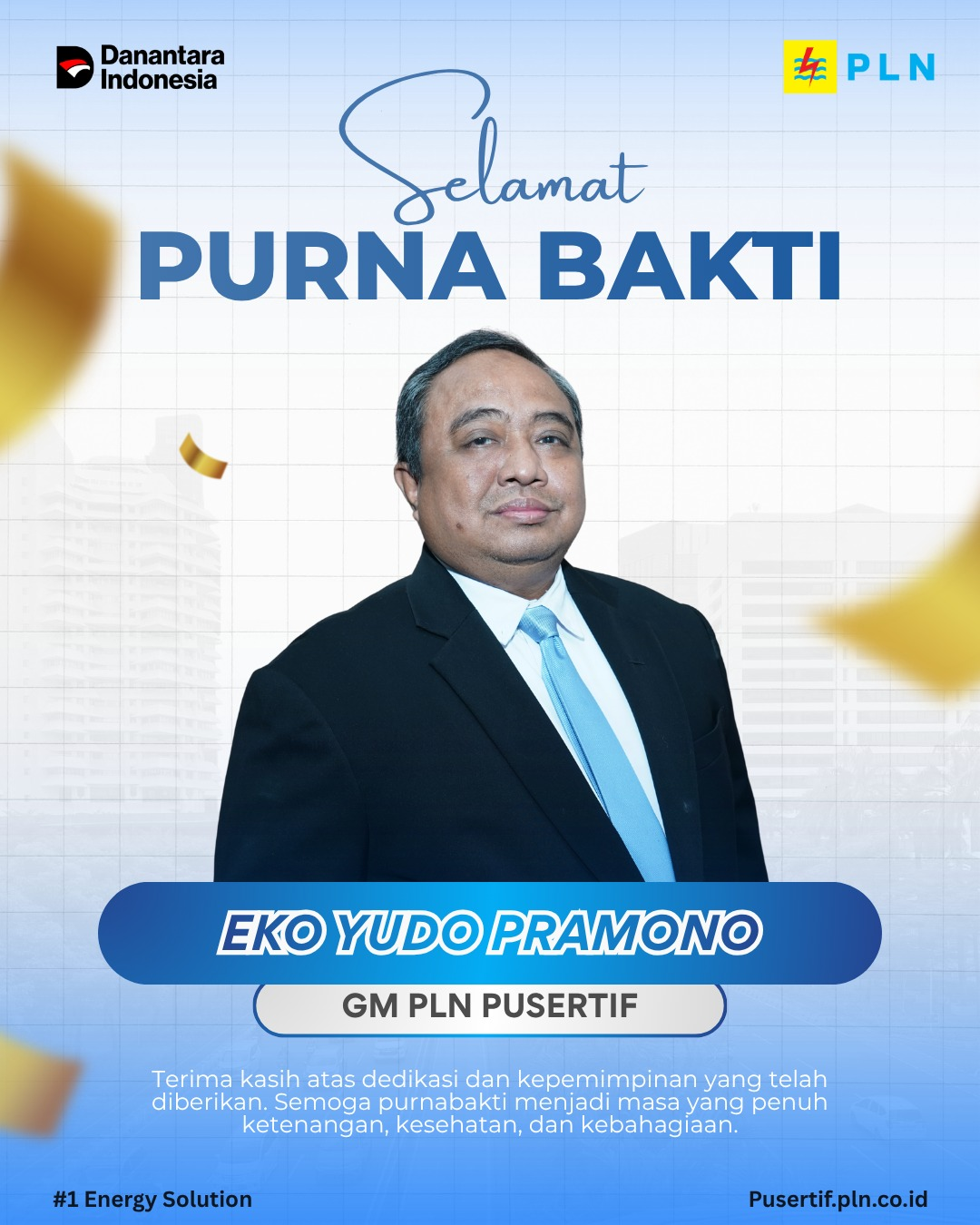 Jejak Pengabdian Eko Yudo Pramono Tinggalkan Warisan Kepemimpinan bagi PLN Pusertif