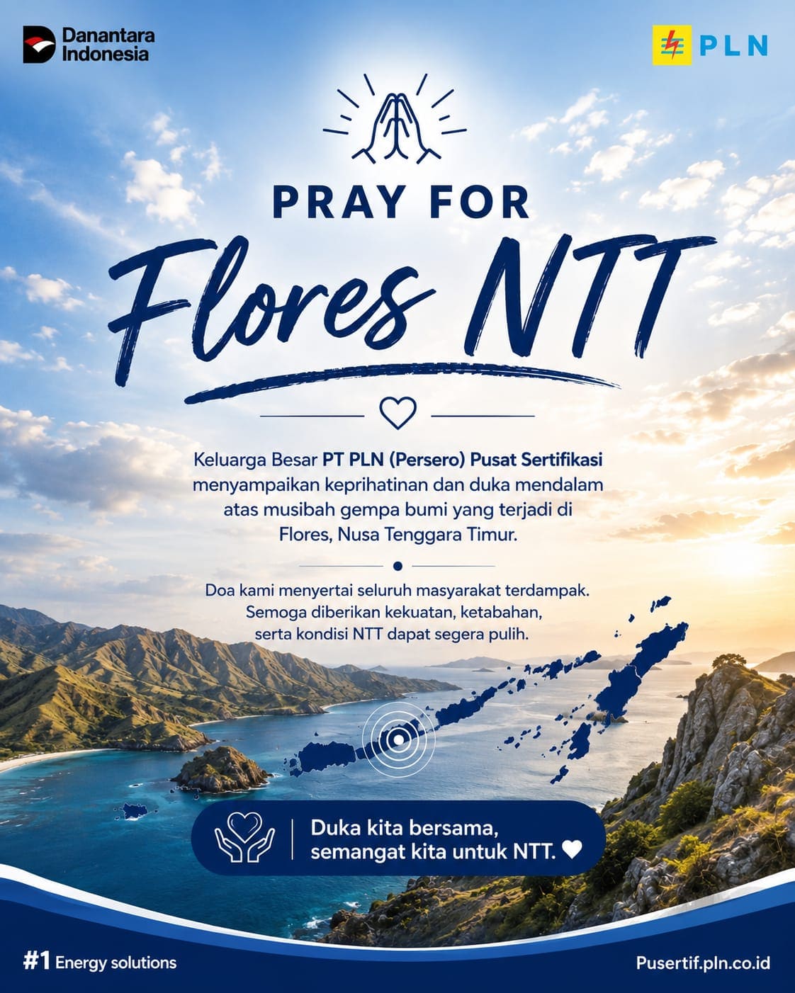 PLN Pusertif Sampaikan Solidaritas dan Doa bagi Masyarakat Terdampak Gempa Flores, NTT