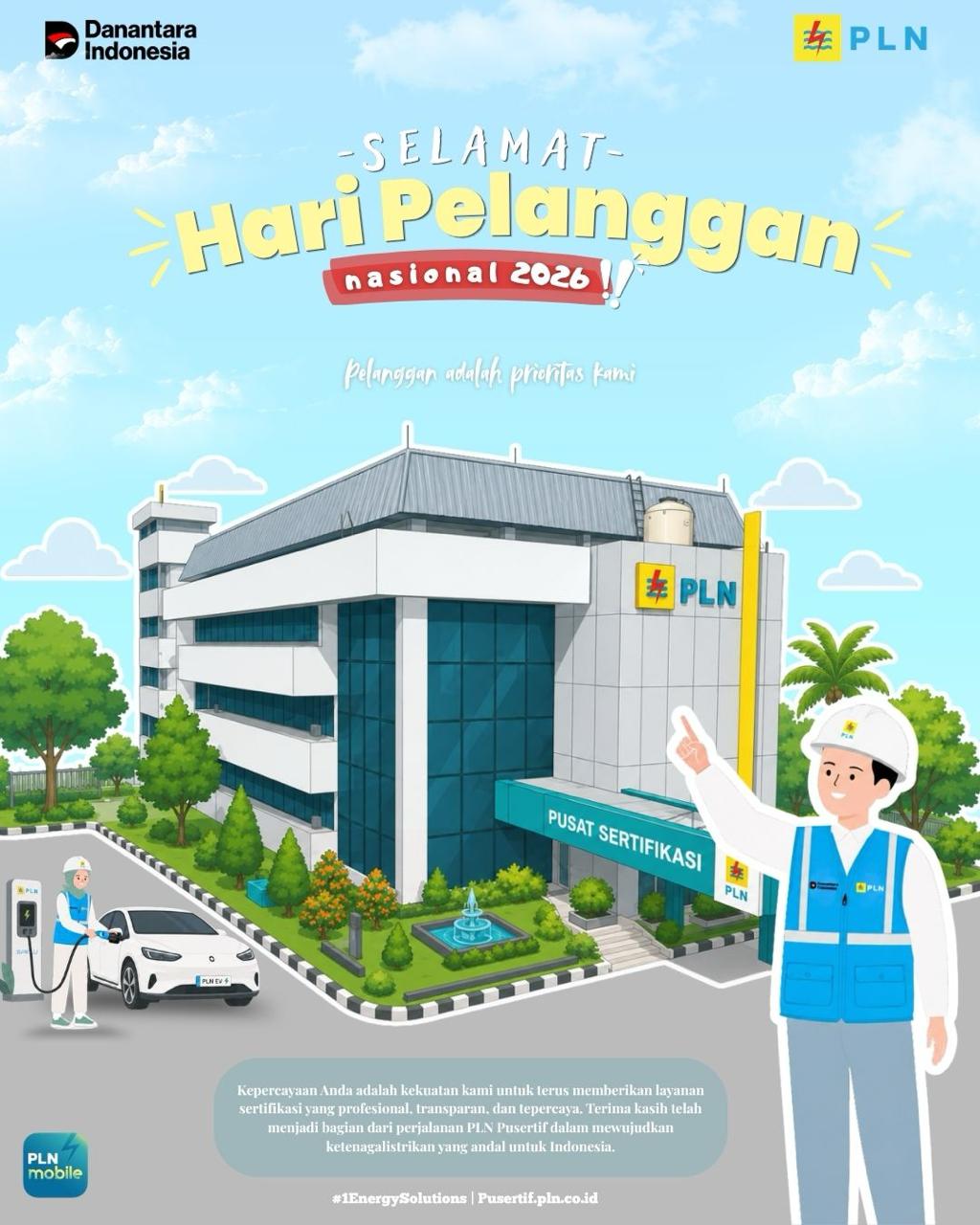 Hari Pelanggan Nasional 2026, PLN Pusertif Tegaskan Komitmen Hadirkan Pelayanan Terbaik dan Berintegritas
