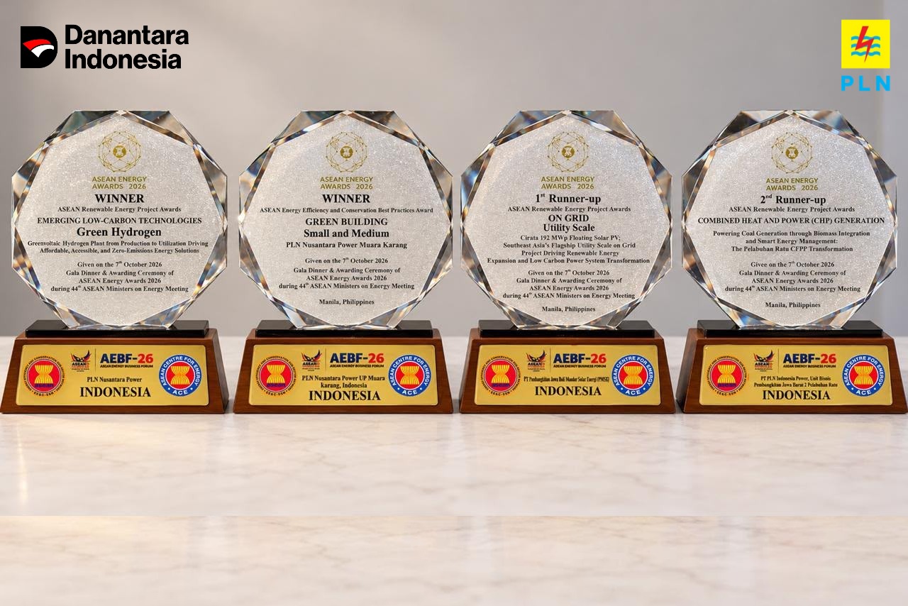 Inovasi Energi Bersih PLN Group Raih Empat Penghargaan ASEAN Energy Awards 2026